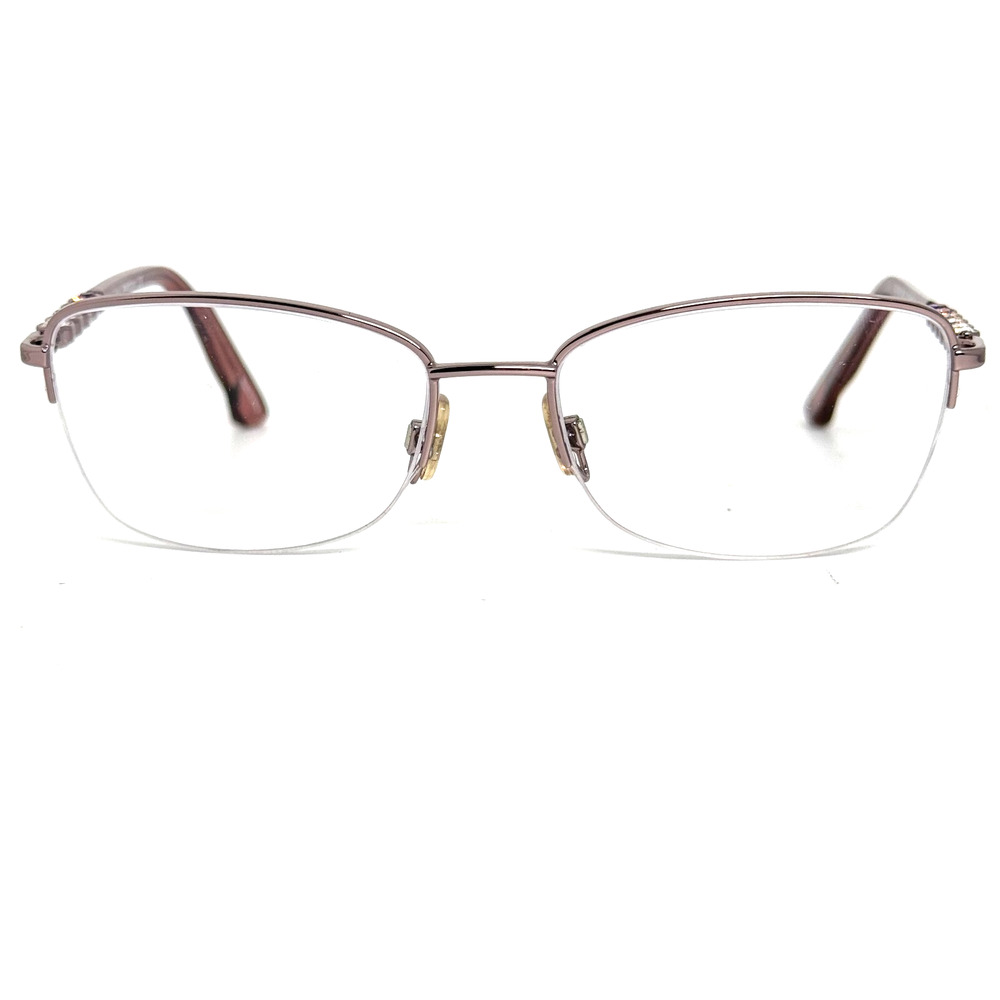 Swarovski Felicia SW5140 072 Rose Gold Semi Rim Eyeglasses Frame 54-17-135 16927